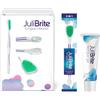 Julibrite Kit per la pulizia della lingua JuliBrite | 1 Gel per lingua (50 ml) + 1 Pulisci lingua | Aiuta a contrastare l'alito cattivo (alitosi) | Alito fresco | Raschietto lingua | Pulisci lingua