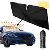 Libershine Ombrello Parasole Auto Parasole Auto Parabrezza Interno, Protezione 99% UV, Isolamento Termico, Parabrezza per Auto Sole, Parasole per Parabrezza Auto per la Maggior Parte Delle Auto(125x65cm)