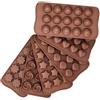 MOLEDA Set di 6 Stampi Silicone per Cioccolatini Dolci Torta Ghiaccio Caramelle Budino Tartufo, Forme Cioccolato Stampo Forno Mould Silicone Chocolate Baking Mold - Cuore Rosa Fiore Stella Faccina Conchiglia