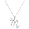 WANDA PLATA - Collana Simboli zodiacali Scorpione da donna in argento sterling 925, ciondolo oroscopo, astrologia
