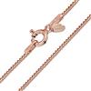 Amberta Collanina in Oro Rosa da Donna in Argento Sterling 925: Catenina Oro Rosa 70 cm
