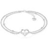 SERASAR Cavigliera Acciaio Chirurgico 316L Donna - con Placcatura 18k in Oro/Nero/Rosa, da di Lunghezza Regolabile, Idea Regalo per Gioielli Moglie, Fidanzata e Amiche