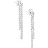 LillyMarie Orecchini Pendenti In Argento Sterling Con Cristalli Brillanti A Cascata