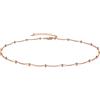 CERSLIMO - Collana girocollo in argento Sterling 925 placcato oro/oro rosa, senza ciondolo, per donne e ragazze, Argento Dorato,