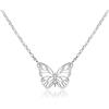 WANDA PLATA Collana con ciondolo farfalla in argento 925