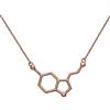 Serebra Jewelry Serotonina Molecola Pendente Ciondolo con Collana | realizzato in argento sterling 925, placcato Oro e Oro Rosa | by Serebra Jewelry
