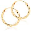 Monde Petit Orecchini a cerchio da donna - oro giallo 18K (750)