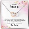 NONNA PROFESSIONISTA Collana Donna Al mio Amore Argento Idee Regali per lei, Anniversario Matrimonio Compleanno o Natale - Cofanetto con DEDICA incluso (Oro - Al mio Amore)