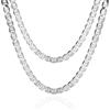 STERLL Collana Uomo 925 Argento Massiccio 50cm Design A Maglie