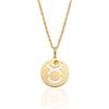 Aka Gioielli® - Collana Zodiaco Toro Argento 925 Placcato Oro con Ciondolo Segno Zodiacale Toro per Donna