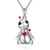 YFN Collana Voodoo Argento Sterling Ciondolo Voodoo Doll Gioielli Gotico Strega Regalo per Donna Bambina