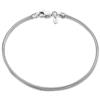 Amberta Bracciale da Donna in Argento Sterling 925 Lunghezza 19 cm: Maglia Serpente 1.9 mm