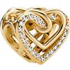 LaMenars Ciondolo Cuore e Amore 925 Perline in Argento Sterling Adatto a Bracciali Pandora, Gioielli di Compleanno di Halloween Regali Donne Ragazze