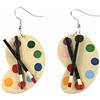 Miniblings orecchini - Miniblings tavolozza orecchini palette pittore pittura - fatti a mano gioielli moda i colori I Tavolozza pittori scuola