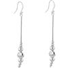 Tuscany Silver Orecchini pendenti con perline etniche da 7 x 61 mm da donna in argento sterling