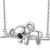 Midir&Etain Collana Koala 925 Sterling Silver Koala Bear Collana con ciondolo Animale carino Gioielli Koala Regali per donne Ragazze Fidanzate