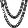 ChainsHouse 5mm-13.5mm Miami Link Collana in acciaio inossidabile / 18 carati catene cubane cordolo placcato in oro per uomo donna, 18-30, Invia confezione regalo