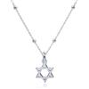 WANDA PLATA Collana Stella di David da Donna Argento 925, Chocker Stelline