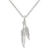 Schmuck Les Poulettes LES POULETTES BIJOUX - Collana Argento 925 Due Piume - taille 45 cm
