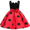Lito Angels Costume da Ladybug Vestito di Compleanno da Ragazza eroica maculata per Ragazza Taglia 6-7 anni