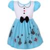 Lito Angels Vestito Costume Wonder Girl per Bambina Taglia 3-4 Anni B