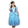Sincere Party Ragazze Deluxe Cenerentola Principessa Fancy Dress con Tiara e Bacchetta per Ragazze Halloween, Carnevale, Festa di Compleanno Dress Up 7-8 anni