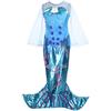 Lito Angels Children's Apparel Lito Angels Costume da Sirena per Bambina, Vestito da Festa di Halloween e Compleanno