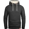 Grin&Bear Felpa Uomo Felpa con Cappuccio Giacca Uomo Felpa Cappuccio con Scollo Incrociato Antracite, XL, GEC477