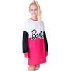 Barbie Felpa Bambina - Felpa a Vestito Bambina Ragazza 4-14 Anni(Bianco/Rosa, 5-6 Anni)