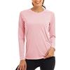 KEFITEVD Maglietta a maniche lunghe da donna, UPF 50, protezione dai raggi UV, a maniche lunghe, per escursioni, trekking, Nero , XL