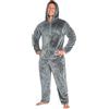 CityComfort Pigiama Intero Uomo - Pigiami Invernali Uomo in Pile M-3XL (Grigio Scuro, M)