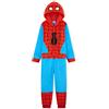 Marvel Pigiama Intero Bambino Spiderman Pigiamone Tutina di Pile Bambini (Rosso/Blu, 4-5 Anni)