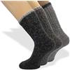 PASINI FASHION 3 Paia - Calze unisex in Alpaca Garzate - Collezione LODEN - dinamiche e confortevoli, in assortimento in tre colori (35-38)