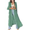YouKD Wemen Boho lungo kimono maxi caftano abito taglie comode loungewear bikini spiaggia accappatoi, a blu, Etichettalia unica