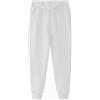 Spring&Gege Pantaloni Sportivi Solidi in Spugna Francese da Ragazzo con Tasche, Bianco, 5-6 Anni