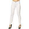 Elara Jeans Donna Elasticizzati Skinny 3 Lunghezze Chunkyrayan Bianco EL30-1 Weiss 34 (XS)
