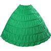 BEAUTELICATE Sottogonna Petticoat Donna Gonna Lunga 6 Cerchio Crinolina Rockabilly Vintage Sottoveste per Vestito Abito da Sposa Anni 50, Bianca
