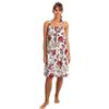 i-Smalls - Camicia da notte da donna, senza maniche, in cotone floreale Verde Grande Floreale L