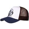 Djinns Lazy Mermaid White/Navy/Brown HFT Trucker Cap - One-Size