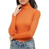 Re Tech UK Maglia Donna a Collo Alto - Design Stile Maglioncino - Maniche Lunghe - L/XL 44-46 EU (Taglie Plus) - Marrone Cioccolato Scuro