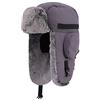 Gisdanchz Uomo Russo Cappello con Paraorecchie Aviatore Cappelli Invernali Cappello Sci Ushanka Colbacco Invernale Impermeabile Russia Neve Berretto Cappelli Inverno Grigio Scuro