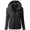 Xmiral Donna Felpe Giubbotto Giacca Maglie con Cappuccio con Zip (XL,Nero)