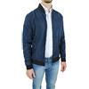 Evoga Giubbino uomo estivo leggero slim fit Giacca giubbetto College elastico impermeabile (IT, Testo, XXL, Regular, Regular, Blu)