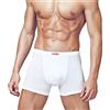 PRIMAL 6 Boxer Uomo Cotone Elasticizzato Elastico Interno Art. 3201 (5, Bianco)