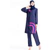 ShuoBeiter Costume da Bagno Musulmano Modesto per Donne Ragazze Completo Abbigliamento Sportivo Hijab Islamico Burkini (S1, 3XL)