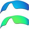 EZReplace Lenti di ricambio per occhiali da sole Oakley Radar Path (lenti polarizzate), blu ghiaccio + verde primavera, Taglia unica