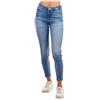 GUESS Jeans vestibilità Skinny Classico Vita Alta con Bottone Frontale e Cerniera Lampo Donna Celeste W2YA46D4Q01-CLH1-34