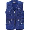 Btmpmcs Gilet da Uomo Casual in Denim Giacca Smanicato in Jeans All'aperto Gilet da Pesca Traspirante da Multi-Tasche Fotografico Panciotto Campeggio Caccia Giubbino da Lavoro