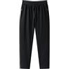 Jamron Uomo Slim Fit Pantaloni della Tuta in Cotone Pantaloni da Jogging con Tasche Zip Fondo Aperto Grigio 6XL