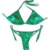 Amber Competition Bikinis Bikini pratica/costume da posa/bikini da competizione nuovo e mai indossato - Verde lucido, Verde, Etichettalia unica